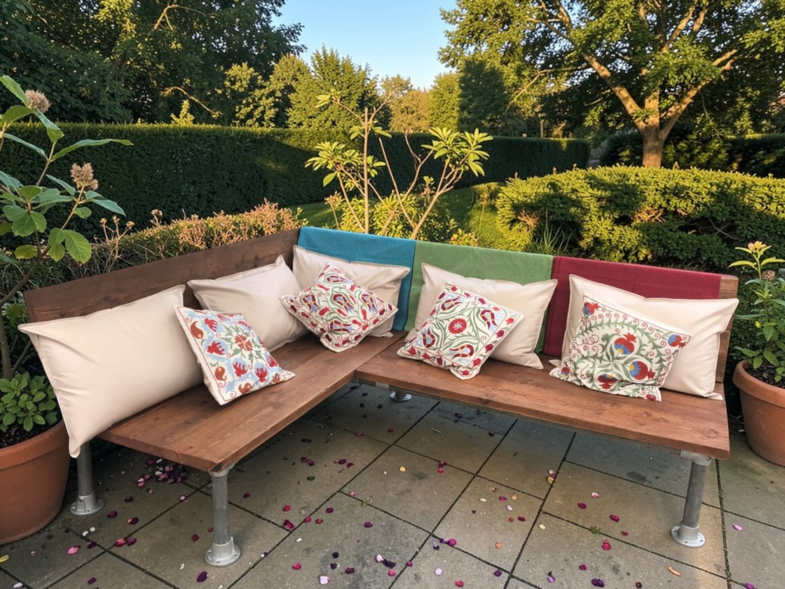 Corner Garden Bench