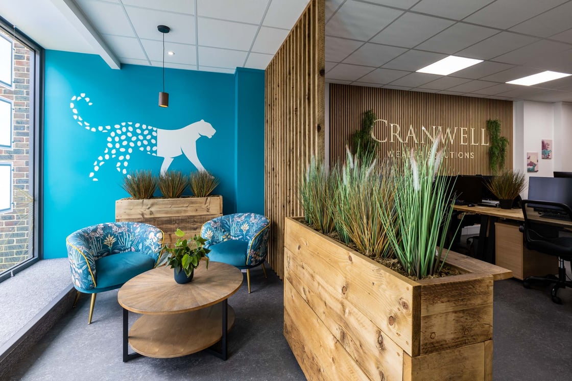 Room divider and indoor planters